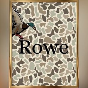 Rowe Camouflage Pattern Graphic